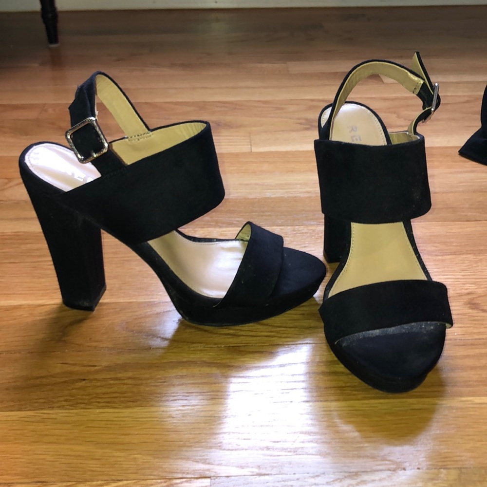 Report black platform heels